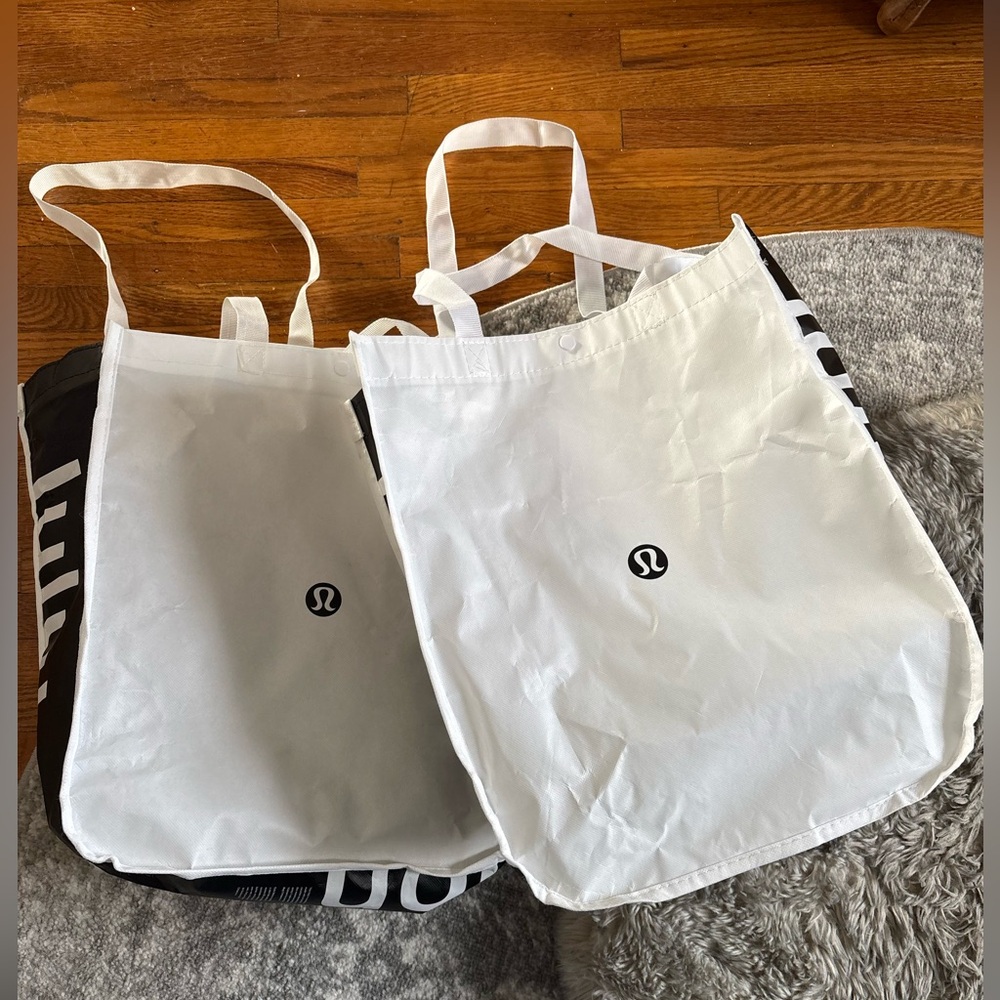 Lululemon large white bags